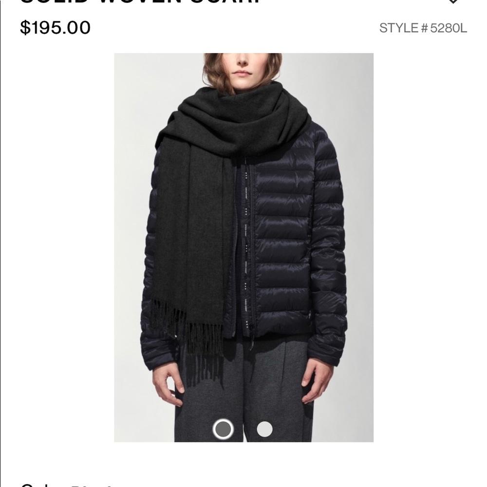 Canada goose ladies woven scarf - black